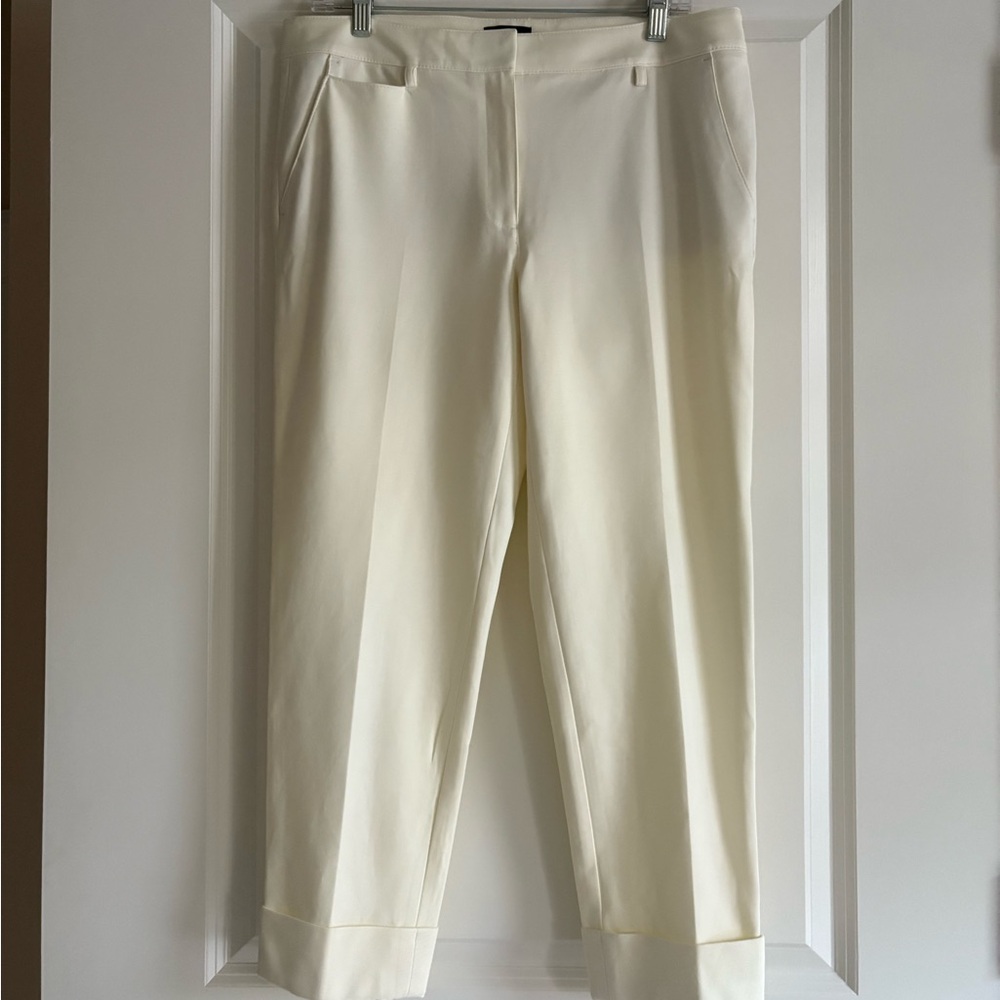 White House Black Market Girlfriend Ivory Pants